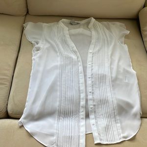 H&M sheer button up top